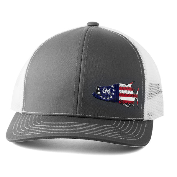 Tarpon Fish + Flag Design Hat – Six Mile Fishing Co.