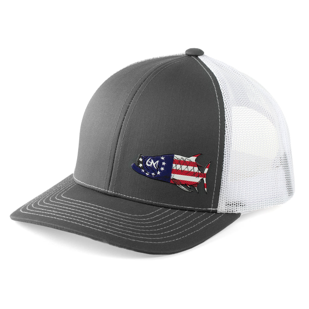 Tarpon Fish Hat in Gray