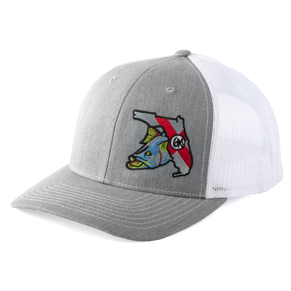 Florida State Flag Hat with Snook Fish