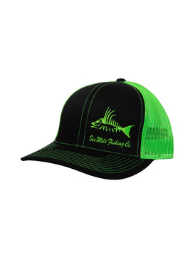 Six Mile Fish Co. Lime Hogfish hat