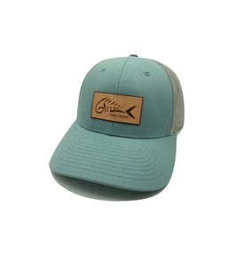 6MFC Leather Skeletal Dolphin Patch Hat